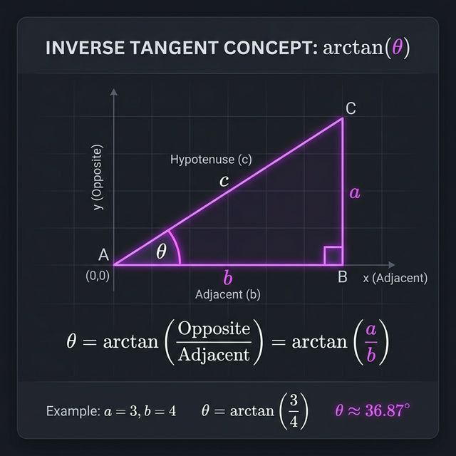 Visual representation of Inverse Tangent